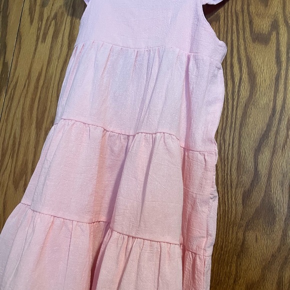 Pink Ruffled Kids Dress - Picture 2 of 3